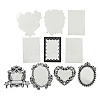 10Pcs 10 Styles Vintage Lace Waterproof PET Stickers Sets DIY-M066-05E-3