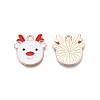 Christmas Alloy Enamel Pendants X-ENAM-Q442-48A-3