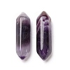 Natural Amethyst Double Terminal Pointed Pendants LS-G-C007-02B-08-2