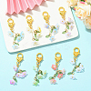 2Pcs Acrylic Pendant Decorations HJEW-YW00302-01-5