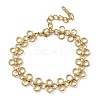 304 Stainless Steel Butterfly Link Chian Bracelets for Women BJEW-B162-01G-2