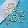 Real 18K Gold Plated 925 Sterling Silver Open Jump Rings STER-H135-0.8x8mm-G-3