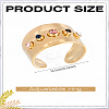 1Pc Stainless Steel Cuff Rings for Women RJEW-LP0002-33-2