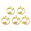 PVD Vacuum Plating 304 Stainless Steel Pendants STAS-N092-79G-1