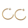 304 Stainless Steel Twist C-Shaped Stud Earrings EJEW-R017-03G-04-2