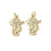Brass Micro Pave Cubic Zirconia Pendants KK-D502-26C-G-1