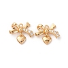 Brass Micro Pave Cubic Zirconia Pendants KK-Z112-11G-1