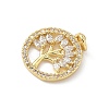 Brass Micro Pave Cubic Zirconia Pendants KK-S337-07G-C-2