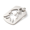 Non-Tarnish Hollow 304 Stainless Steel Pendants STAS-C086-04F-P-2