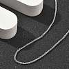 Brass Wheat Chains Necklaces for Women NJEW-D302-24P-3