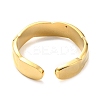 304 Stainless Steel Open Cuff Ring for Women RJEW-C016-19G-3