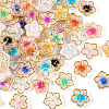 200Pcs 10 Colors Plating Acrylic Cabochons OACR-TA0001-17-4