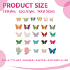 52Pcs 26 Styles Alloy Enamel Pendants ENAM-HY0001-55-3