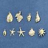 9Pcs 9 Styles Ocean Series Alloy Pendants FIND-FS0003-31-6