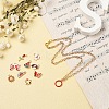 30Pcs 30 Style Light Gold Alloy Enamel Pendants ENAM-YW0001-81-8