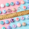 DIY Round Acrylic & Resin Jewelry Making Findings Kits DIY-FS0007-63-5
