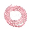 Transparent Baking Paint Glass Beads Strands DGLA-A034-T4mm-D08-2