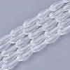 Transparent Glass Beads Strands X-GLAA-T009-004H-1