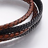 Leather Cord Multi-strand Bracelets BJEW-F325-21P-2