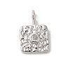 Rack Plating Brass Clear Cubic Zirconia Pendants KK-Z056-23P-1
