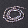 Electroplate Glass Beads Strands GC885Y-6-3