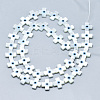 Natural White Shell Mother of Pearl Shell Beads SSHEL-N036-011-2