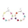 Dyed Synthetic Turquoise Round Butterfly Beaded Anklets AJEW-AN00710-2