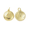 Brass Micro Pave Cubic Zirconia Pendants KK-E068-VF047-1