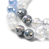 Electroplate Glass Beads Strands EGLA-D300-06-8mm-05-3