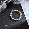 6-Petal Tibetan Style Alloy Flower Bead Caps TIBE-NB0001-08-5