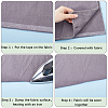 2 Rolls 2 Colors Non-woven Fabric Polyamide Double-sided Hot Melt Adhesive Film DIY-GF0009-34B-6