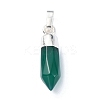 Natural Dyed & Heated Green Onyx Agate Pendants G-NH0001-02P-02-1