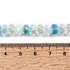 Ombre Effect Electroplate Glass Beads EGLA-F168-01-4