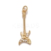 Brass Clear Cubic Zirconia Pendants KK-M229-51G-1