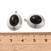 Natural Black Onyx(Dyed & Heated) Pendants STAS-L025-006P-03-3