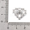 Brass Micro Pave Clear Cubic Zirconia Pendants LS-KK-K371-29B-P-3