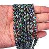 Natural Chrysocolla and Lapis Lazuli Beads Strands G-K389-B81-01-3