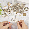 DIY Hollow Earring Making Kit DIY-TA0005-54-6