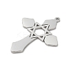 Non-Tarnish 304 Stainless Steel Pendants STAS-K287-01P-2