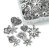 60Pcs 10 Styles Tibetan Style Alloy Pendants FIND-FS0002-30-3