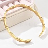 Bamboo Joint 304 Stainless Steel Bangles for Women BJEW-Z092-01G-4