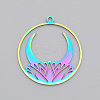 Ion Plating(IP) 201 Stainless Steel Pendants STAS-T056-LA477-1