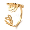 304 Stainless Steel Open Cuff Ring RJEW-Z026-01G-1
