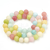 Dyed Natural White Jade Beads Strands LS-G-T106-312-3