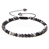 4mm Natural Zebra Jasper Beaded Braided Bracelets SY1950-6-1