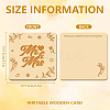 Wooden Commemorative Cards WOOD-WH0040-009-2