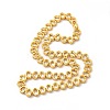 Clear Cubic Zirconia Oval Link Chain Necklace NJEW-E074-02G-2