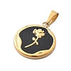 Plastic Pendants STAS-P378-03G-01-2
