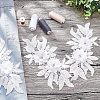 Polyester Embroidered Floral Lace Collar DIY-WH0326-47D-2