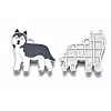 Rack Plating Alloy Enamel Dog Pendants X-PALLOY-T075-157A-2